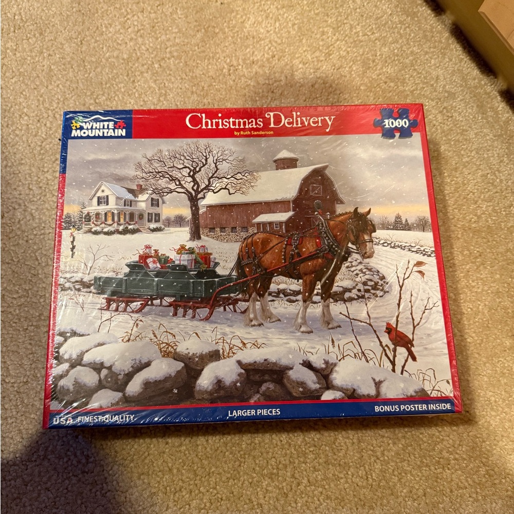 NWT White Mountain Christmas Delivery Puzzle